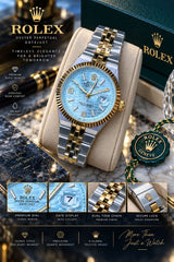 🔥 ROLEX STYLE – PREMIUM GENTS WATCH 🔥