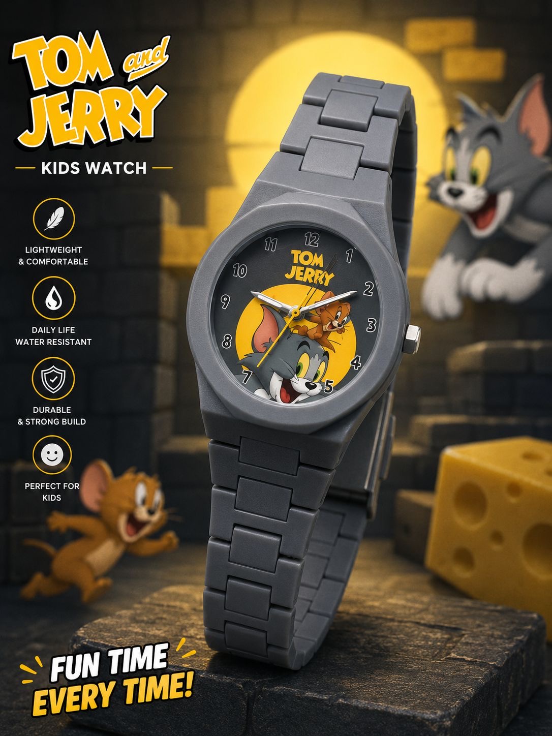 ⌚ TOM & JERRY KIDS WATCH 🐱🐭