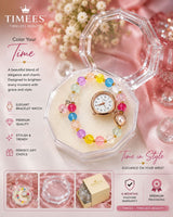 💎✨ TIMEES Colorful Bracelet Watch –