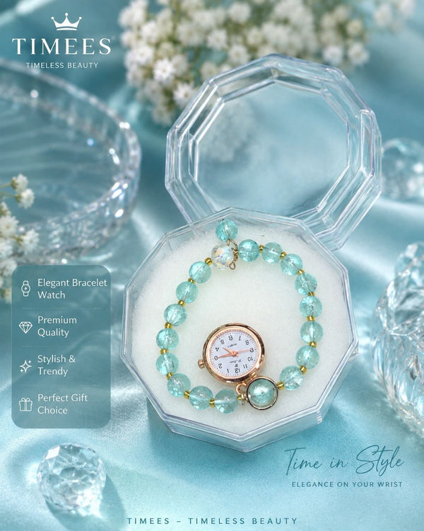 💎✨ TIMEES Colorful Bracelet Watch –