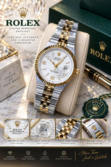 🔥 ROLEX STYLE – PREMIUM GENTS WATCH 🔥